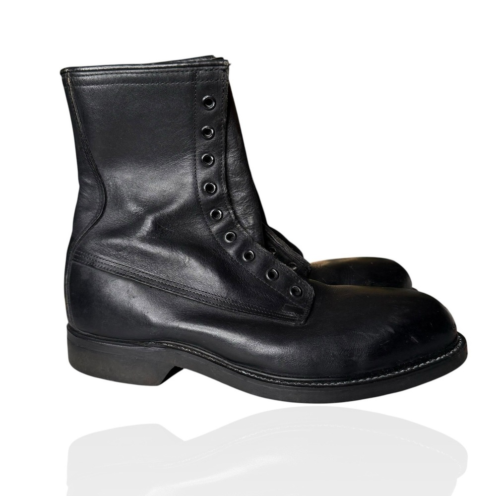 VINTAGE 90s Wolverine Military Combat Boot Size 8 Steel Toe No Laces USA Issue